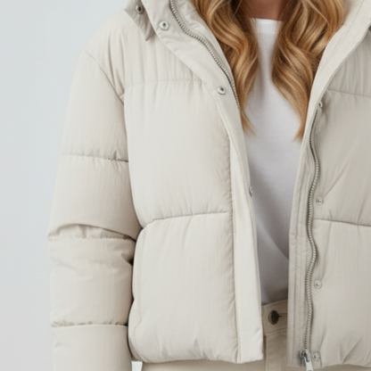 Chloe | Puffer Jacket - Hooded Thick Quilted Winter Outerwear for Women