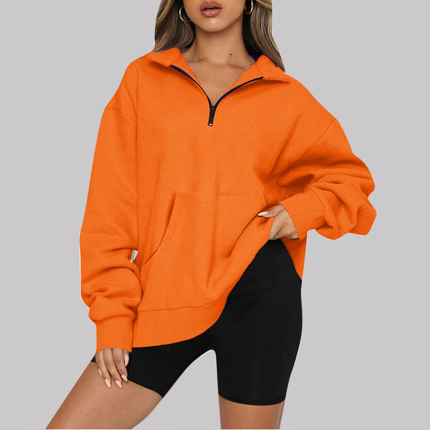 Warm Zipped Winter Sweater