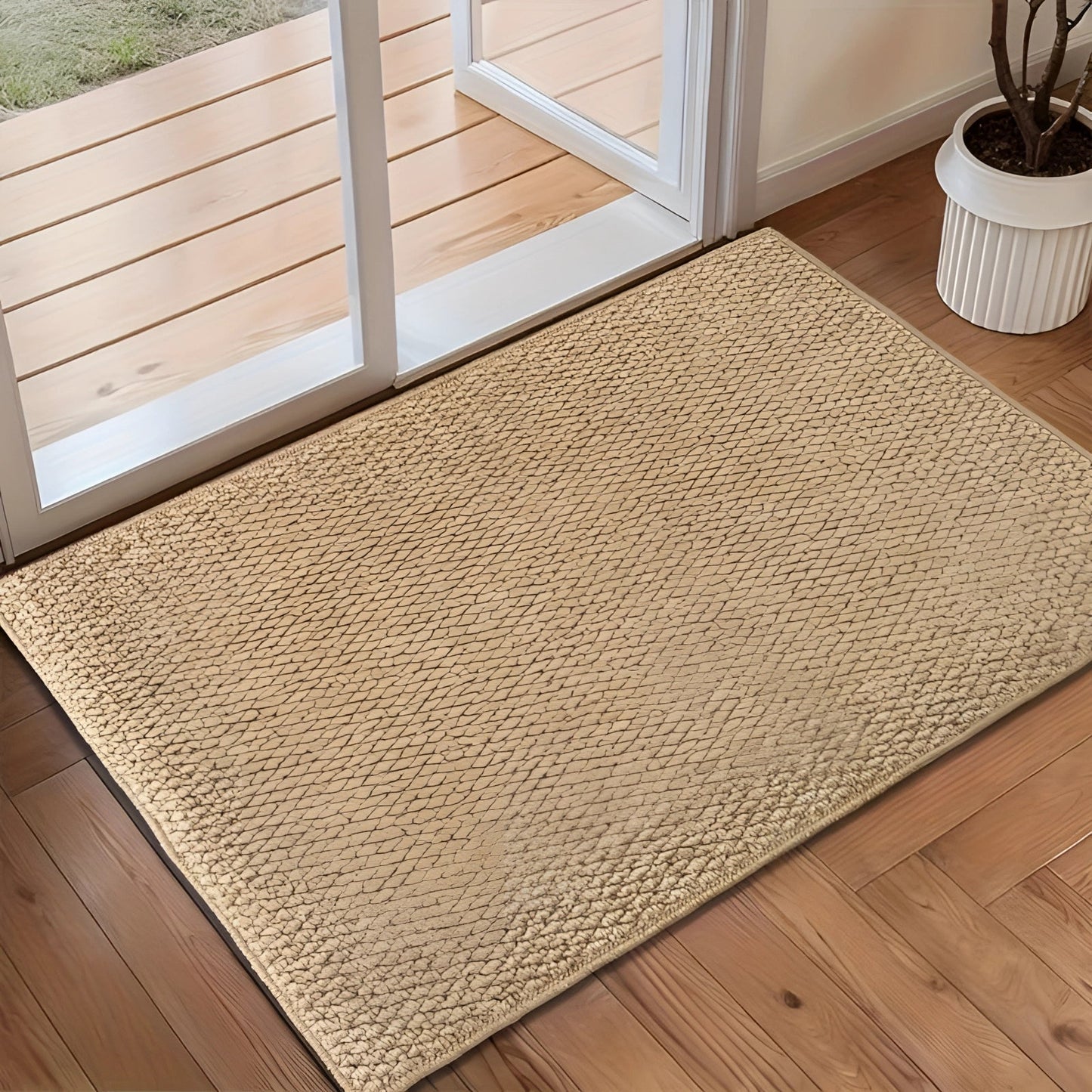 Natural Fiber Entrance Mat Extra Large Anti Slip Waterproof - BritishElegance