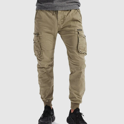 Men's Fitted Casual Cargo Joggers Pants - BritishElegance