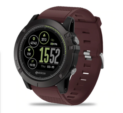 Tactical Smartwatch with 3D Interface, Health Monitoring, and Water Resistance up to 50 Meters