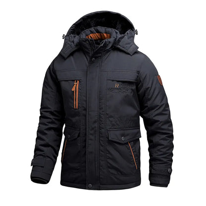 Tactical Waterproof Winter Jacket for Men with Hood
