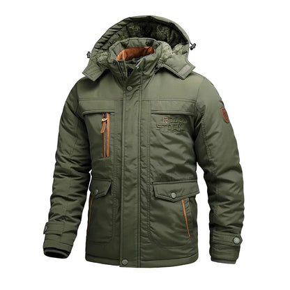 Tactical Waterproof Winter Jacket for Men with Hood