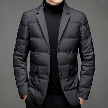 Thomas - Tailored Waterproof Puffer Blazer Jacket Men