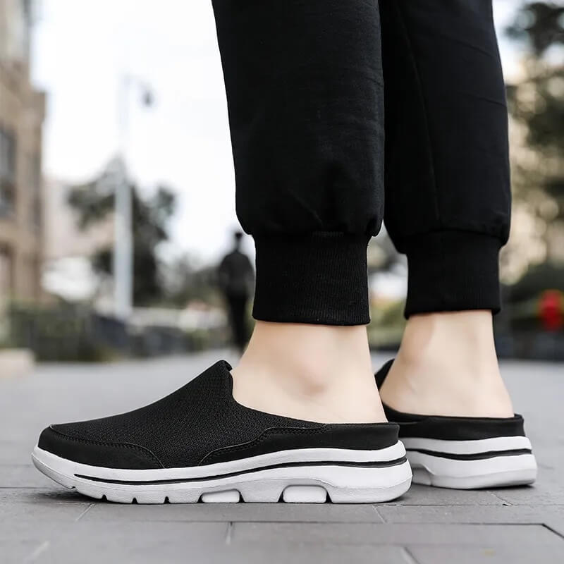 Flex Slipper - Comfort Orthopaedic Mule Black