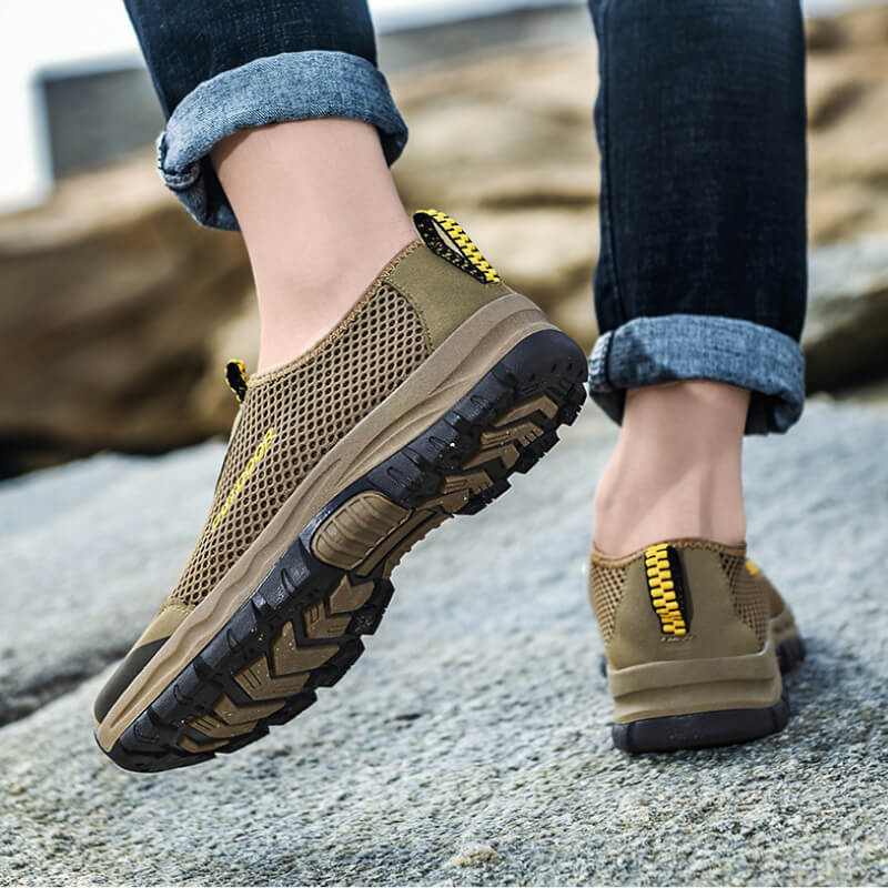 Stretch Slip-on - Orthopaedic Walking Shoes Gray