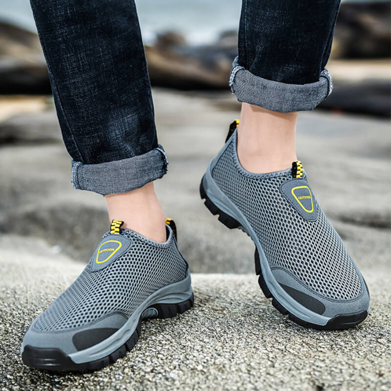 Stretch Slip-on - Orthopaedic Walking Shoes Blue