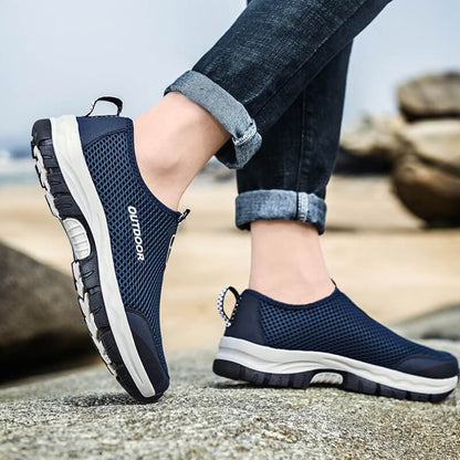 Stretch Slip-on - Orthopaedic Walking Shoes Gray