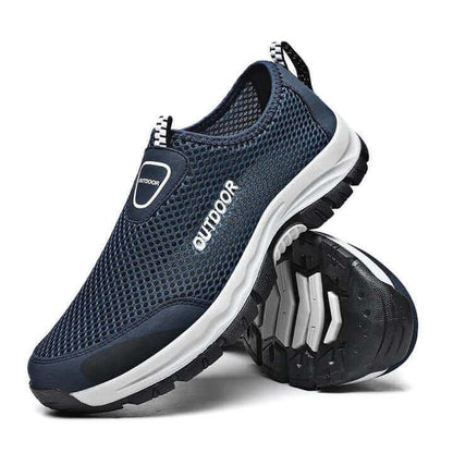 Stretch Slip-on - Orthopaedic Walking Shoes Blue