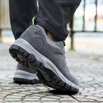 Walker - Waterproof Comfort Walking Hiking Shoes Gray