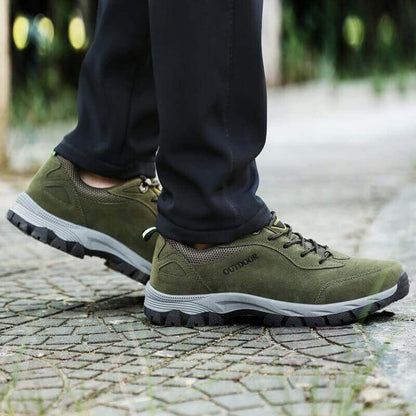 Walker - Waterproof Comfort Walking Hiking Shoes Green