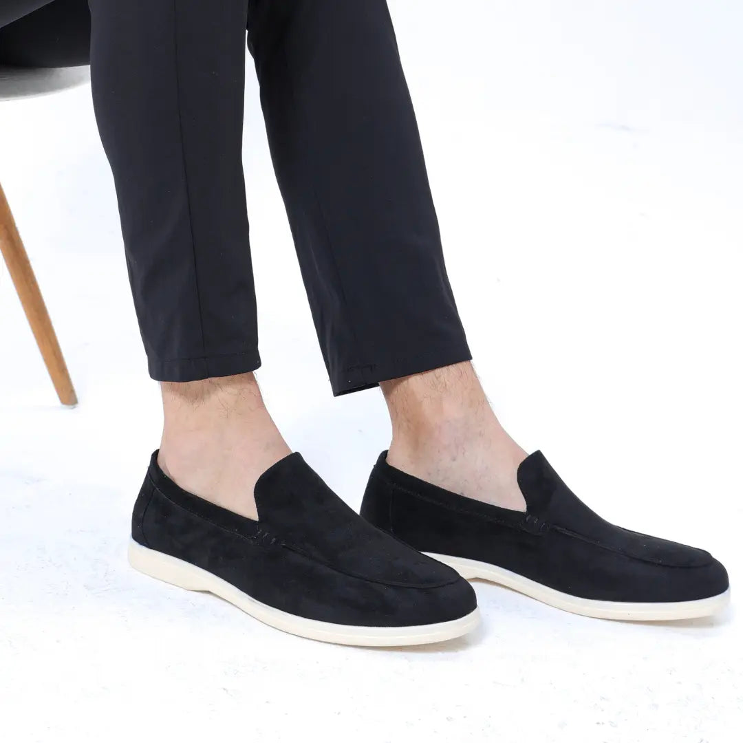 Textured Upper Slip-On Loafers for Men