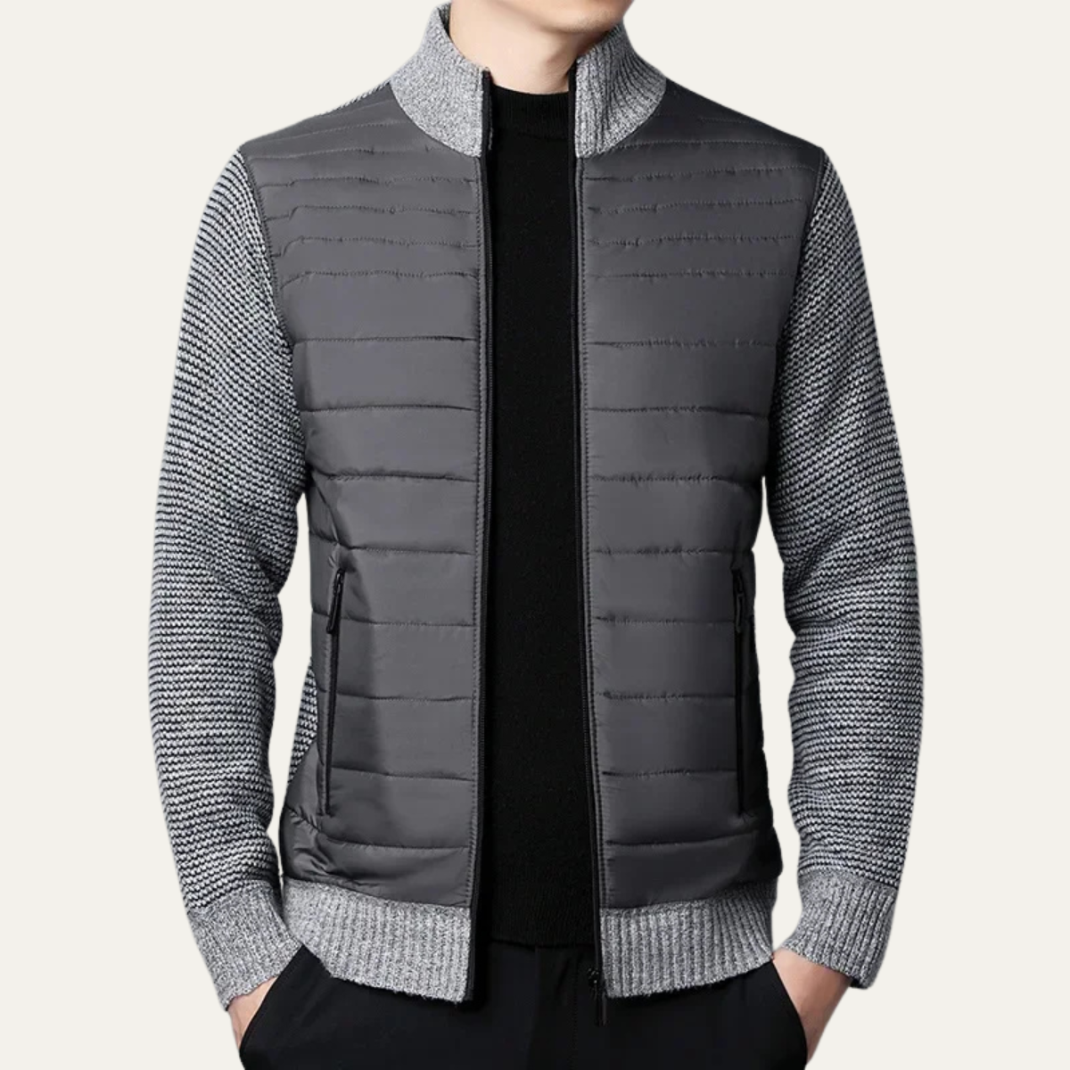 Men’s Hybrid Puffer and Knit Jacket