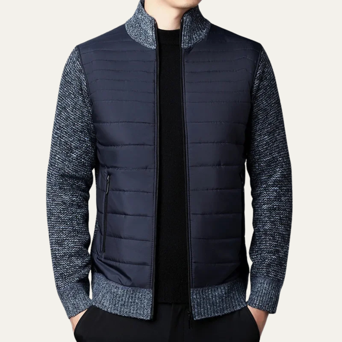 Men’s Hybrid Puffer and Knit Jacket