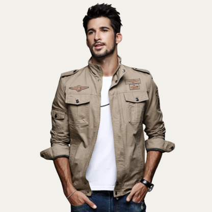 Men’s Military-Style Cotton Jacket
