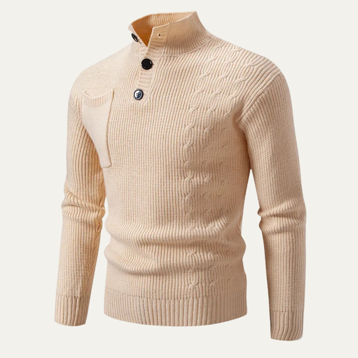 Men’s Full-Zip Stand Collar Jacket