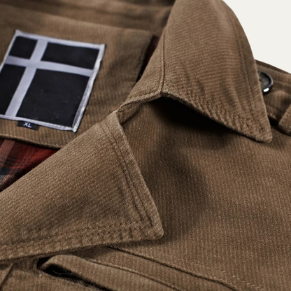 Men’s Double Breasted Corduroy Utility Jacket