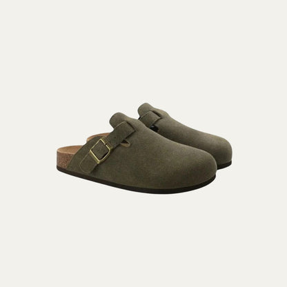 Men’s Wool Clogs with Cork Footbed
