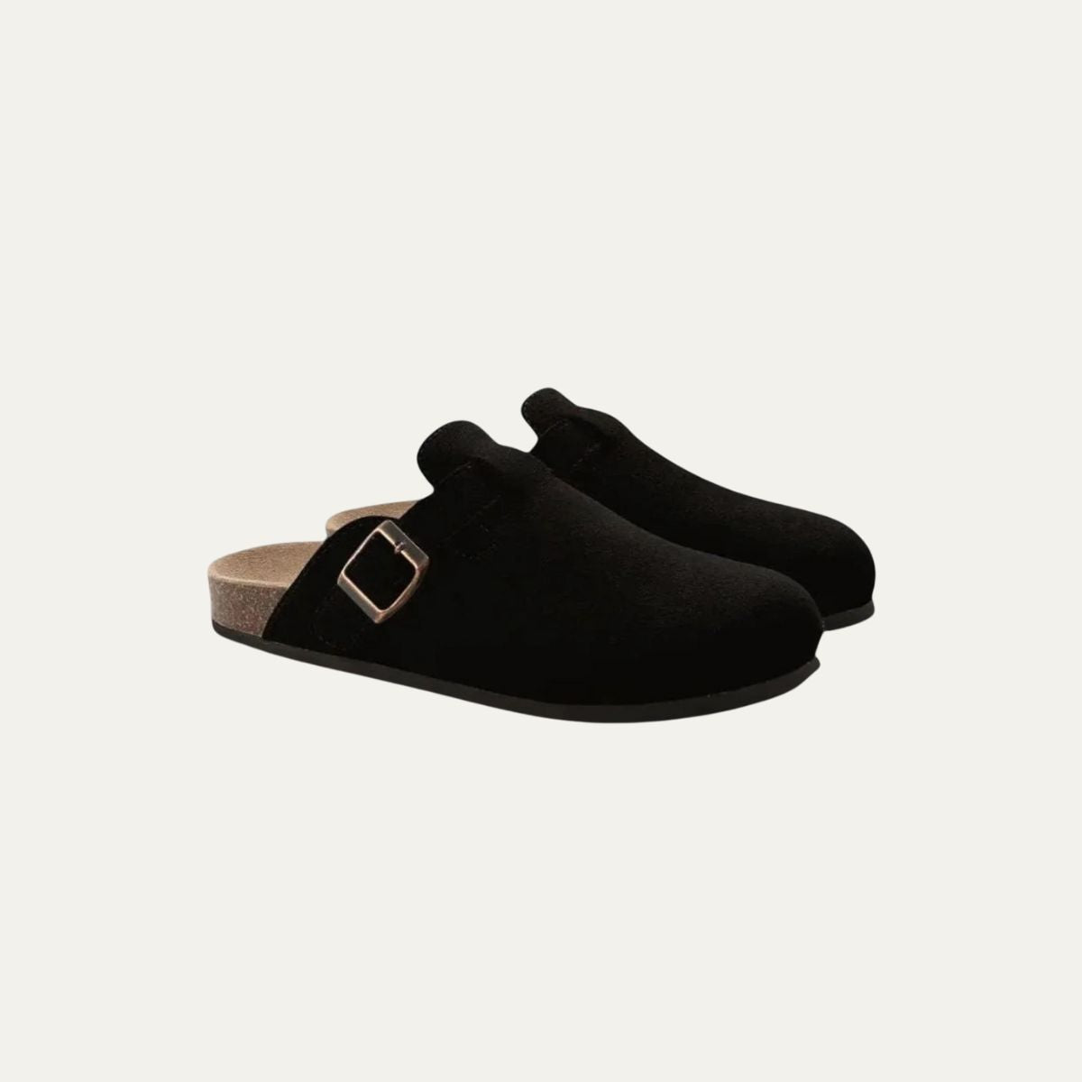 Men’s Wool Clogs with Cork Footbed