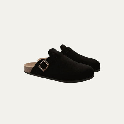 Men’s Wool Clogs with Cork Footbed
