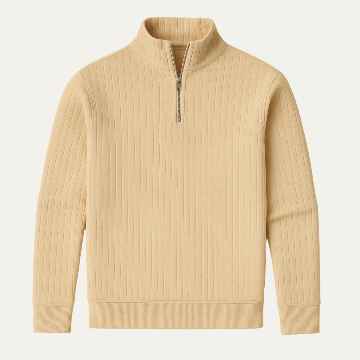 Men’s Ribbed Quarter-Zip Sweater