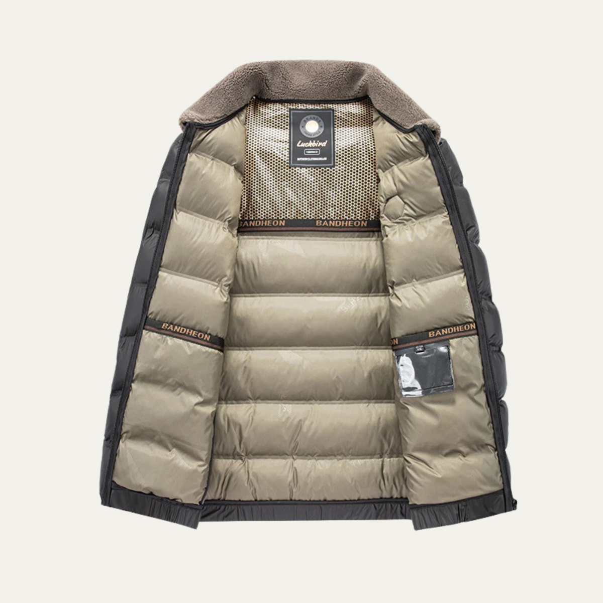 Men’s Sherpa Collar Puffer Jacket