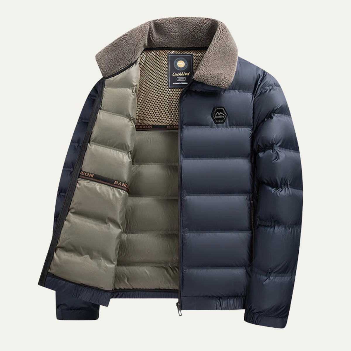 Men’s Sherpa Collar Puffer Jacket