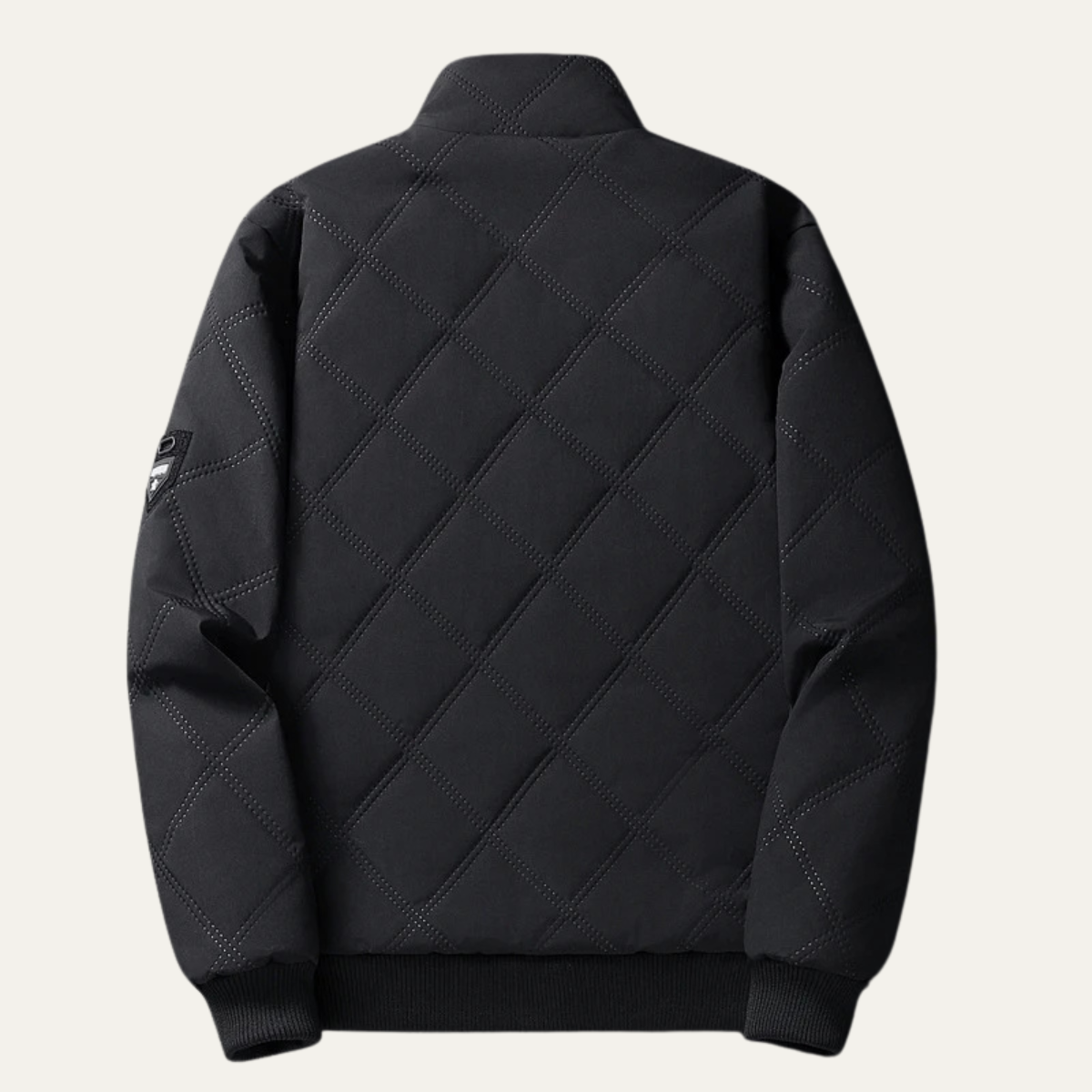 Men’s Quilted Faux-Fur Bomber Jacket