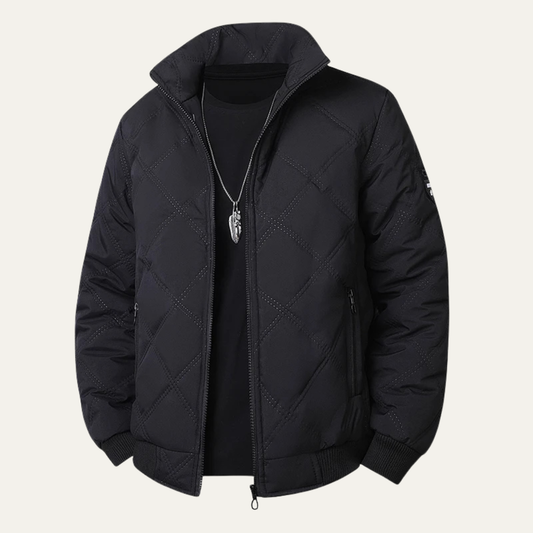 Men’s Classic Quilted Bomber Winter Jacket