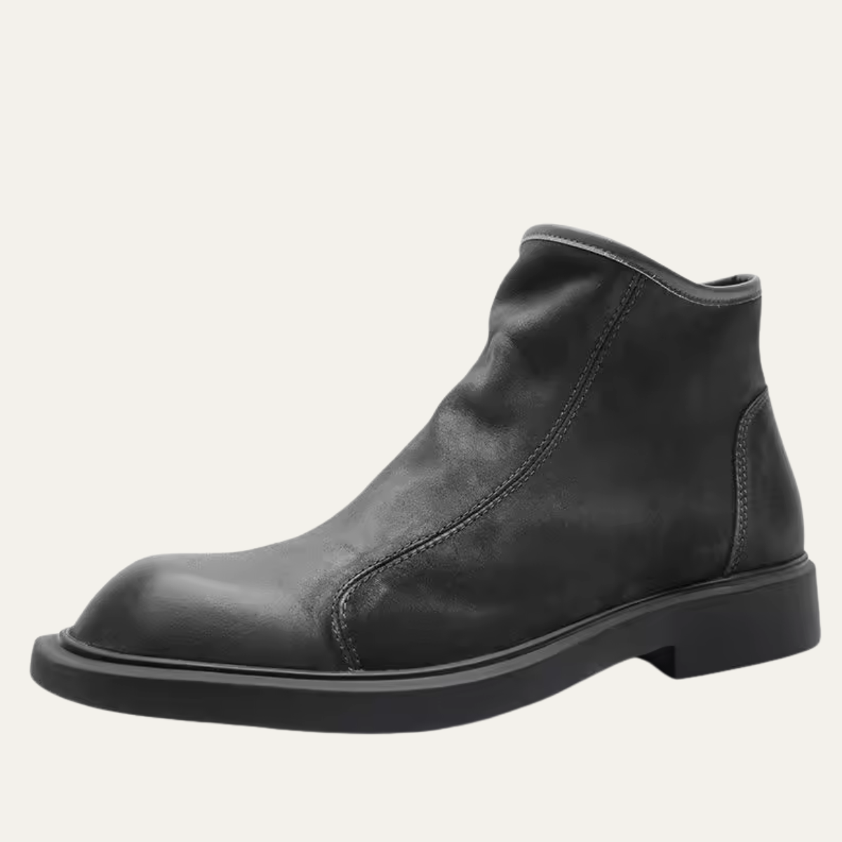 Men’s Minimalist Leather Ankle Boots