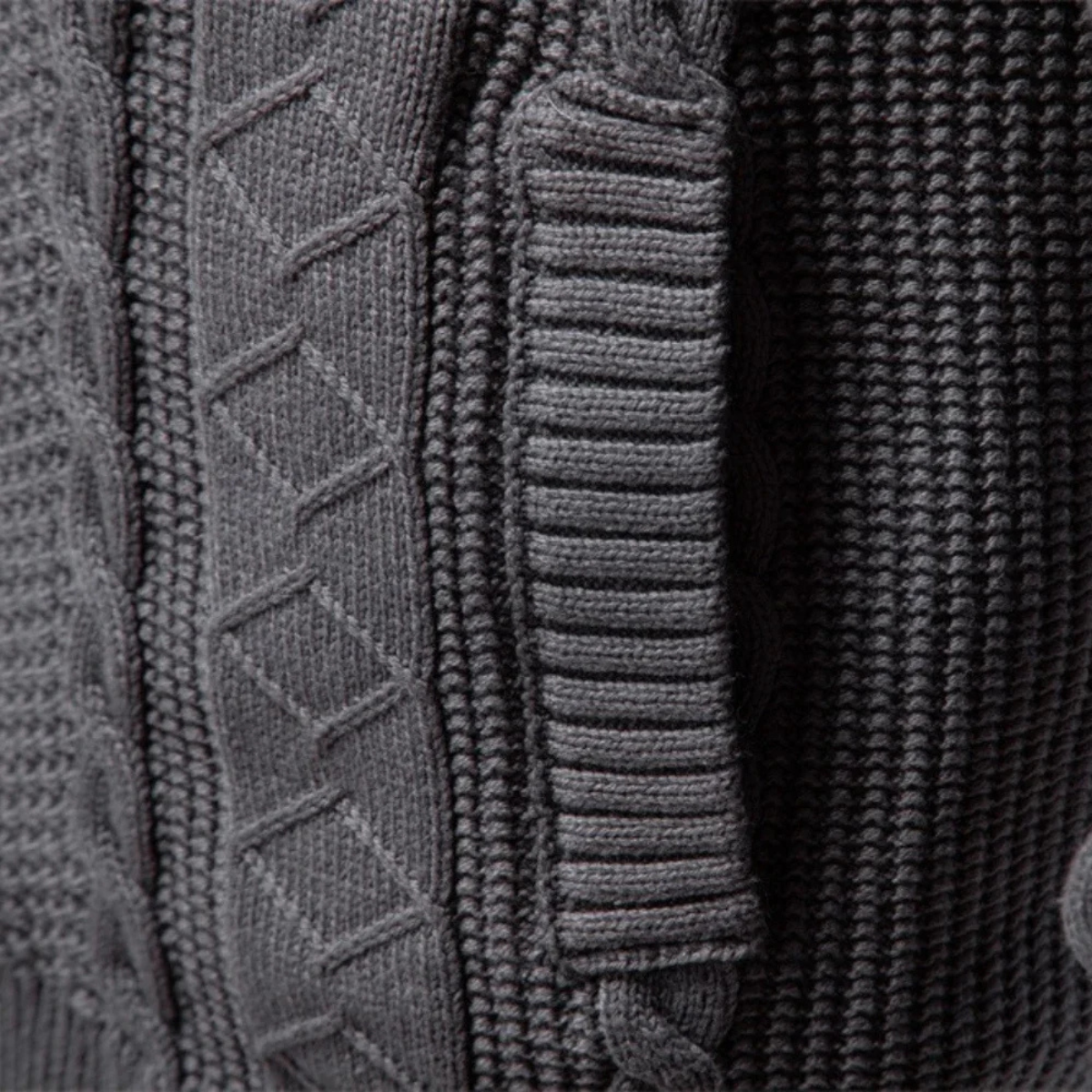 Men’s Cable Knit Full Zip Cardigan