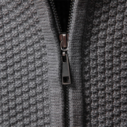 Men’s Cable Knit Full Zip Cardigan