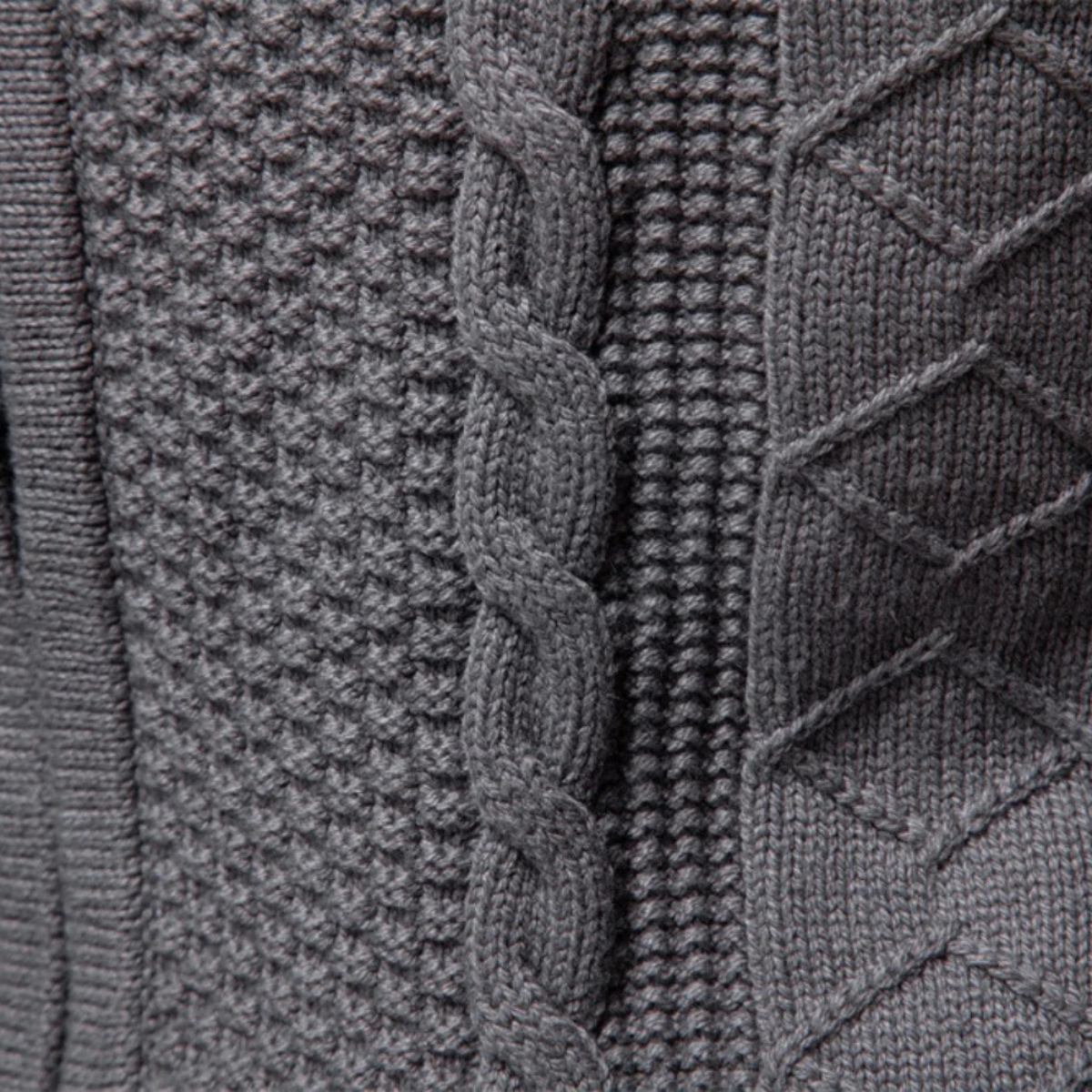 Men’s Cable Knit Full Zip Cardigan