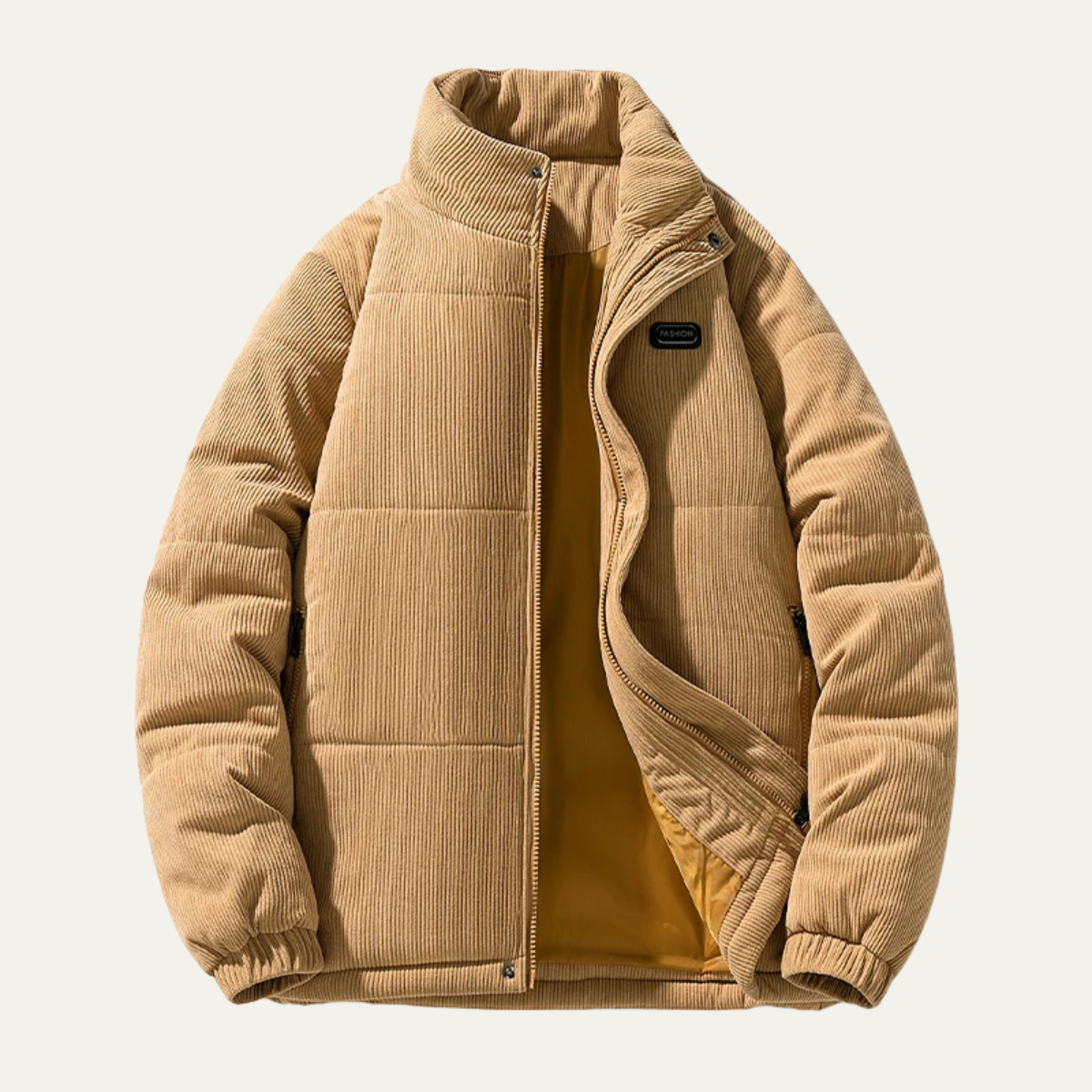 Men’s Corduroy Winter Puffer Jacket