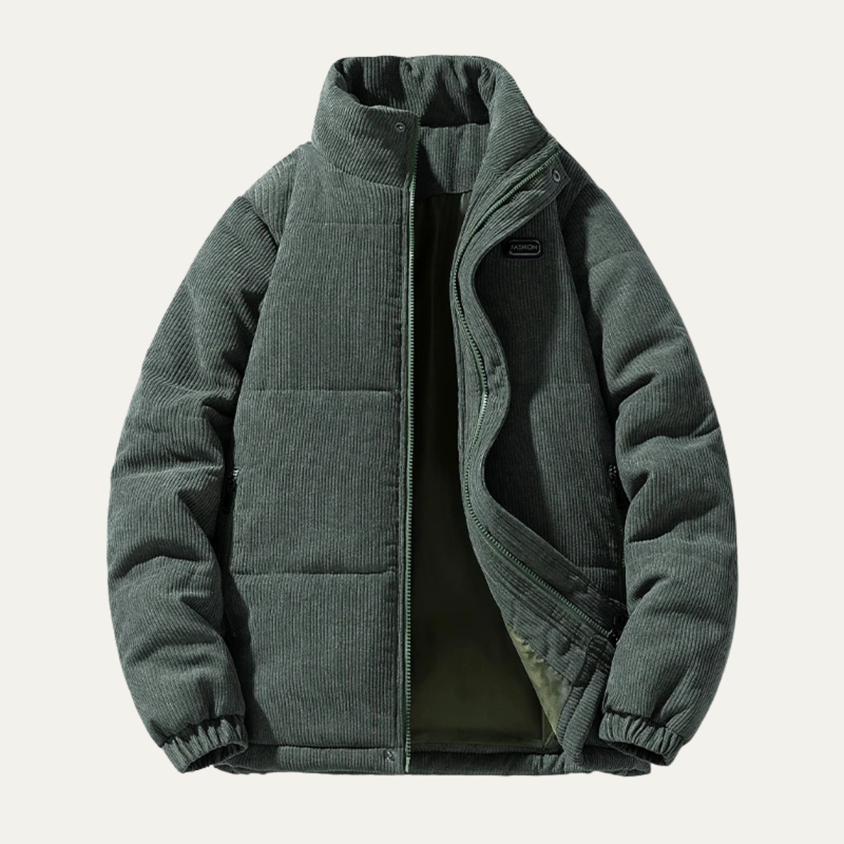 Men’s Corduroy Winter Puffer Jacket
