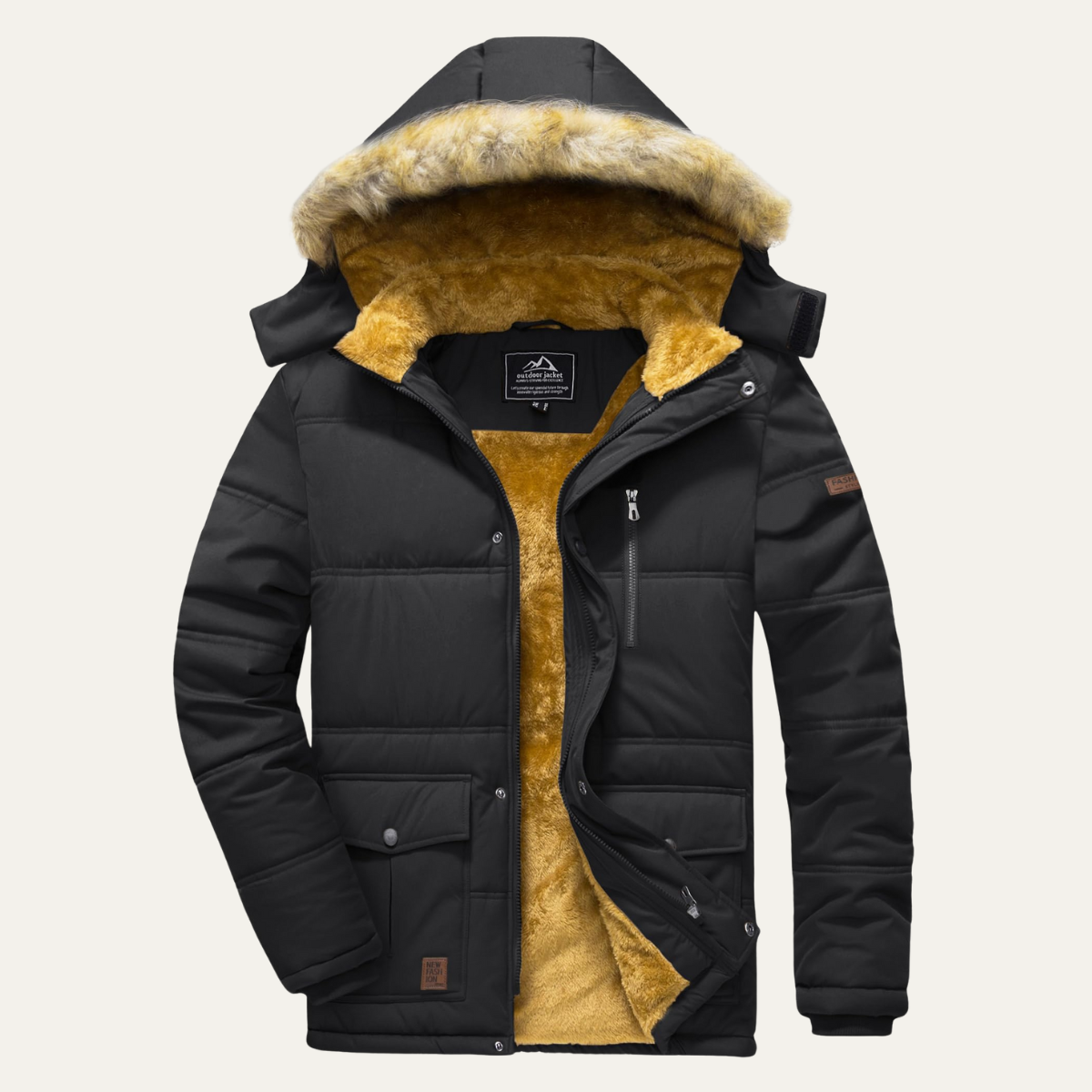 Men’s Arctic Faux Fur Hooded Parka