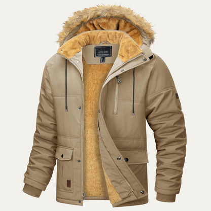 Men’s Arctic Faux Fur Hooded Parka