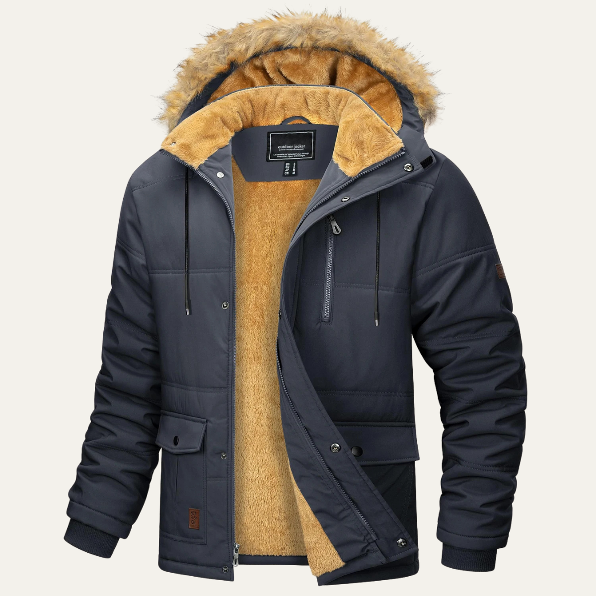 Men’s Heavyweight Hooded Sherpa Parka