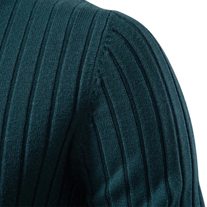 Men’s Slim-Fit Turtleneck Ribbed Sweater