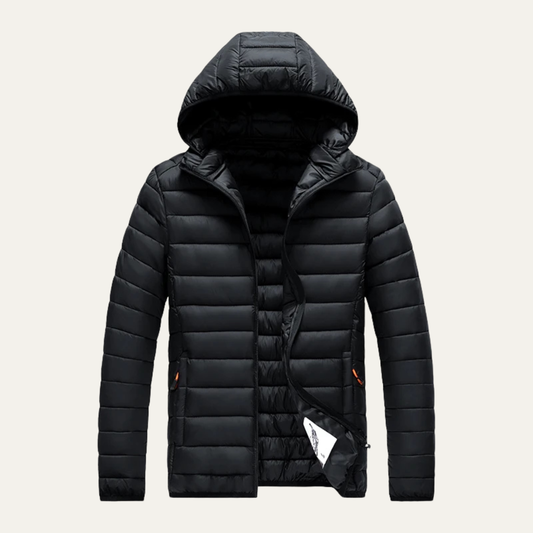 Men’s Winter Lightweight Hooded Puffer Jacket