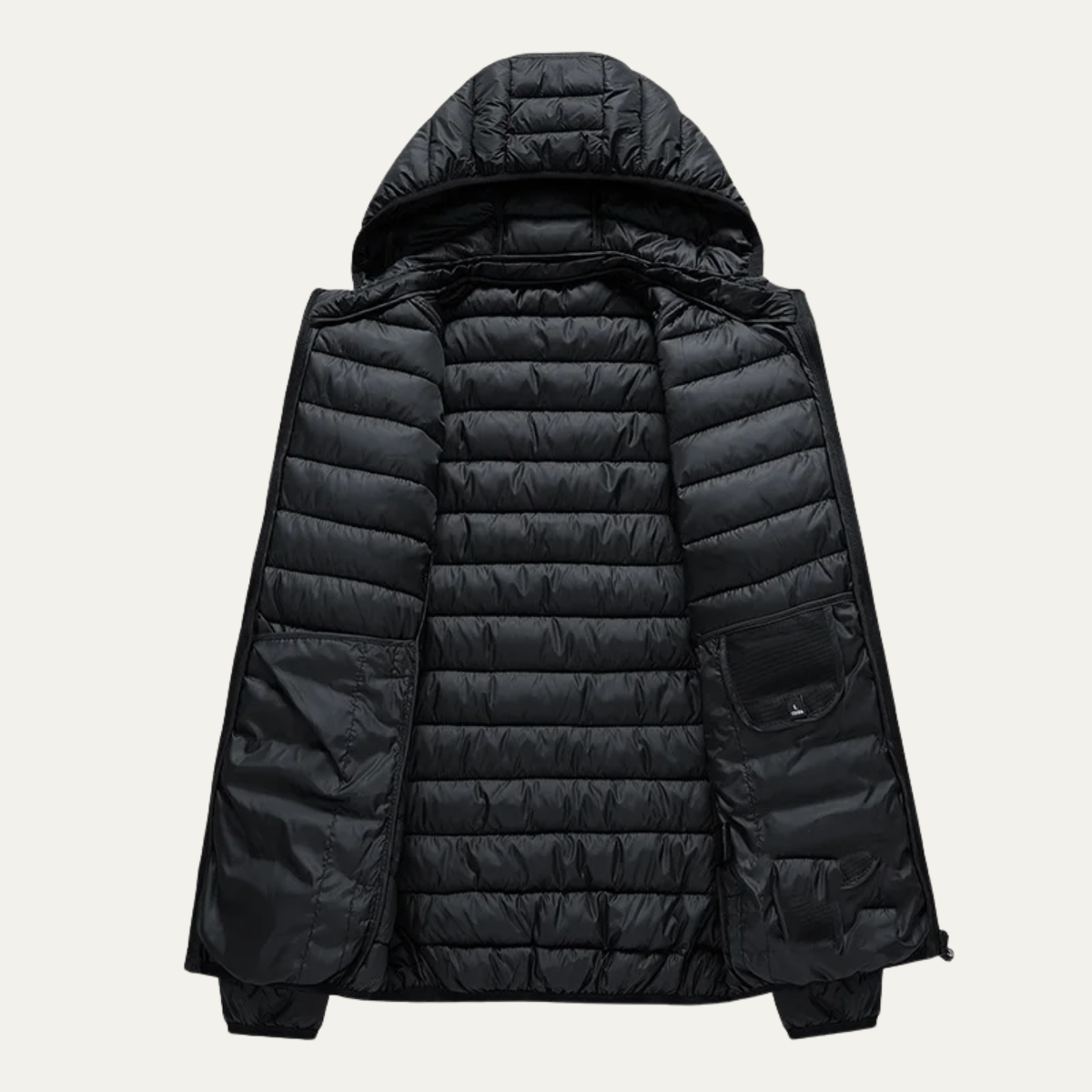 Men’s Winter Lightweight Hooded Puffer Jacket