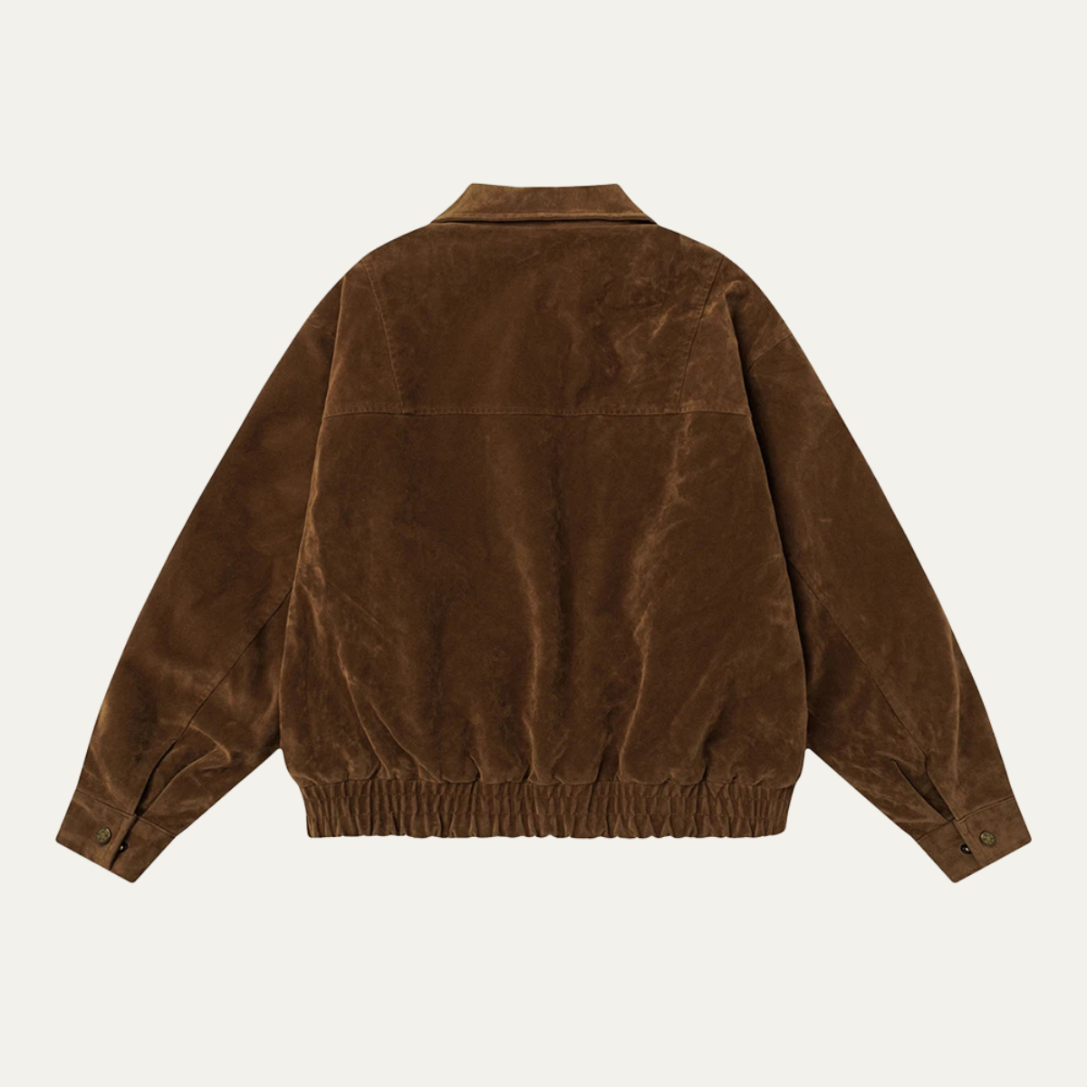 Men’s Suede Boxy Bomber Jacket