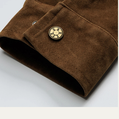 Men’s Suede Boxy Bomber Jacket