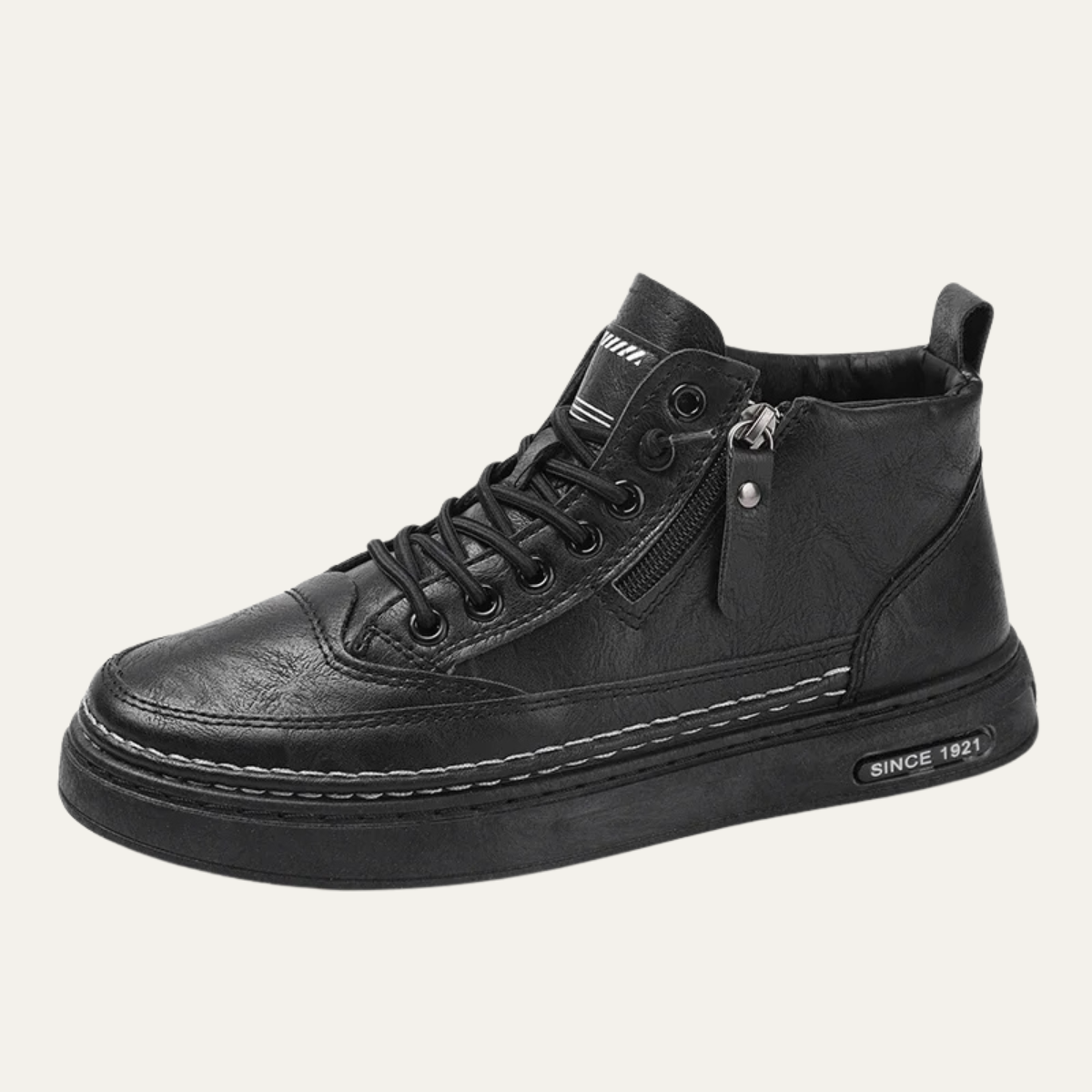 Men’s Leather High-Top Sneakers