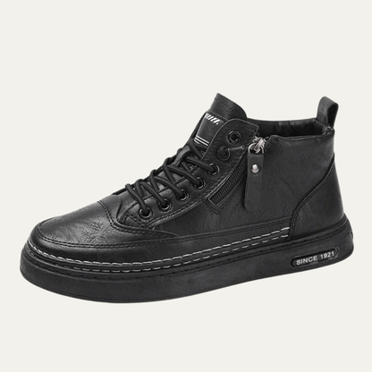 Men’s Leather High-Top Sneakers