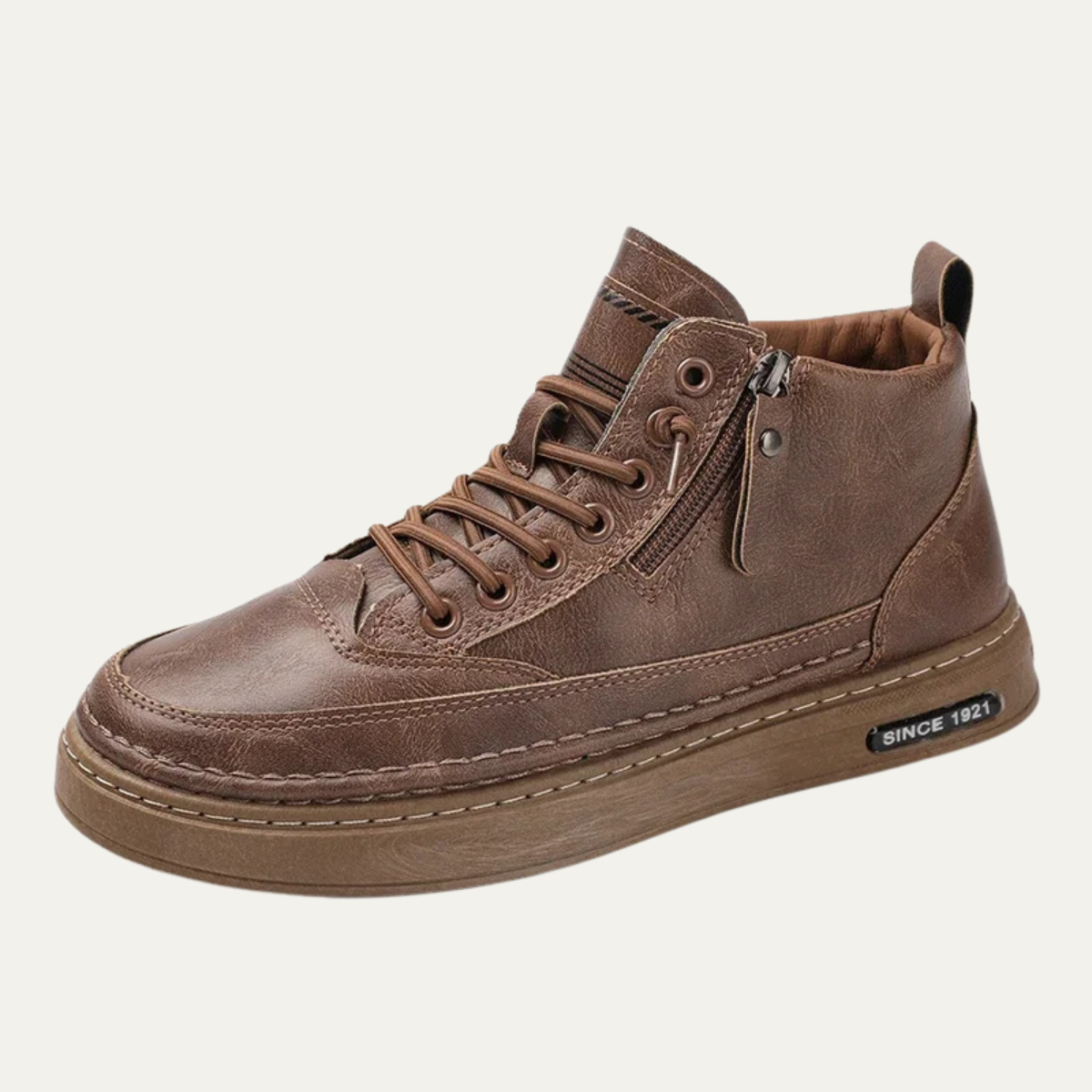 Men’s Leather High-Top Sneakers