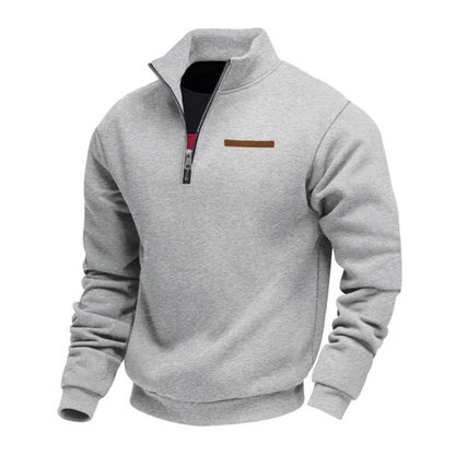 Men’s Quarter-Zip Mock Neck Sweatshirt