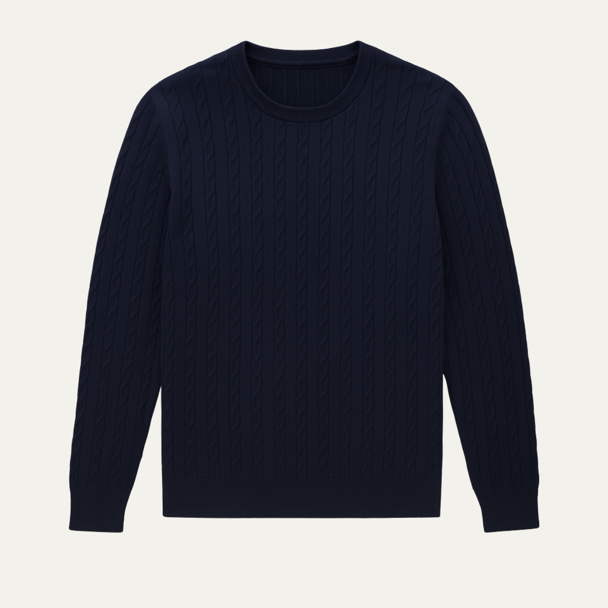 Men’s Classic Cotton Cable Knit Sweater