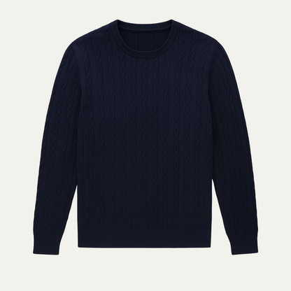 Men’s Classic Cotton Cable Knit Sweater