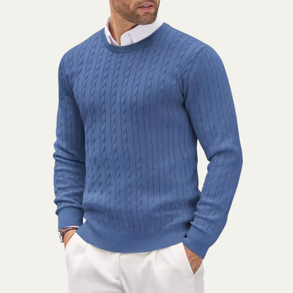 Men’s Classic Cotton Cable Knit Sweater